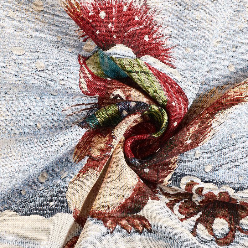 Decorative Panel Tapestry Fabric cute squirrel – light beige/bronze,  image number 3