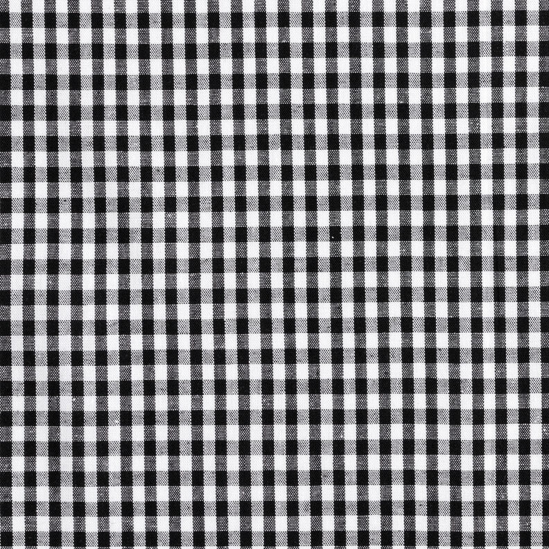Cotton Vichy check 0,5 cm – black/white,  image number 1