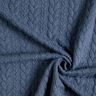 Cabled Cloque Jacquard Jersey – denim blue,  thumbnail number 3