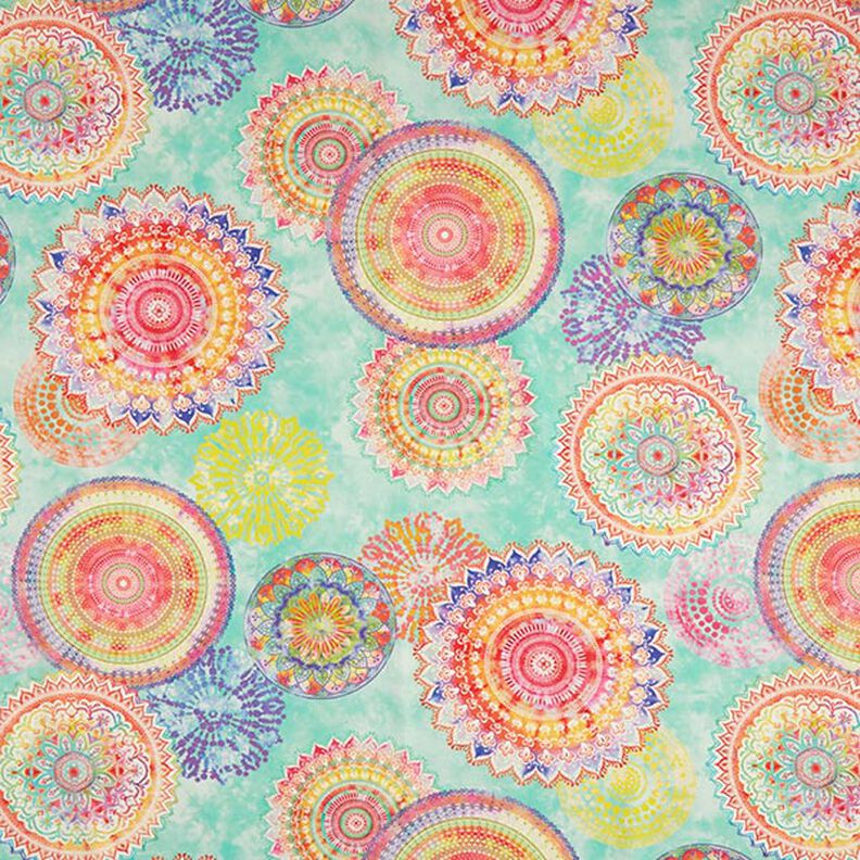 Outdoor Fabric Canvas Mandala – mint,  image number 1