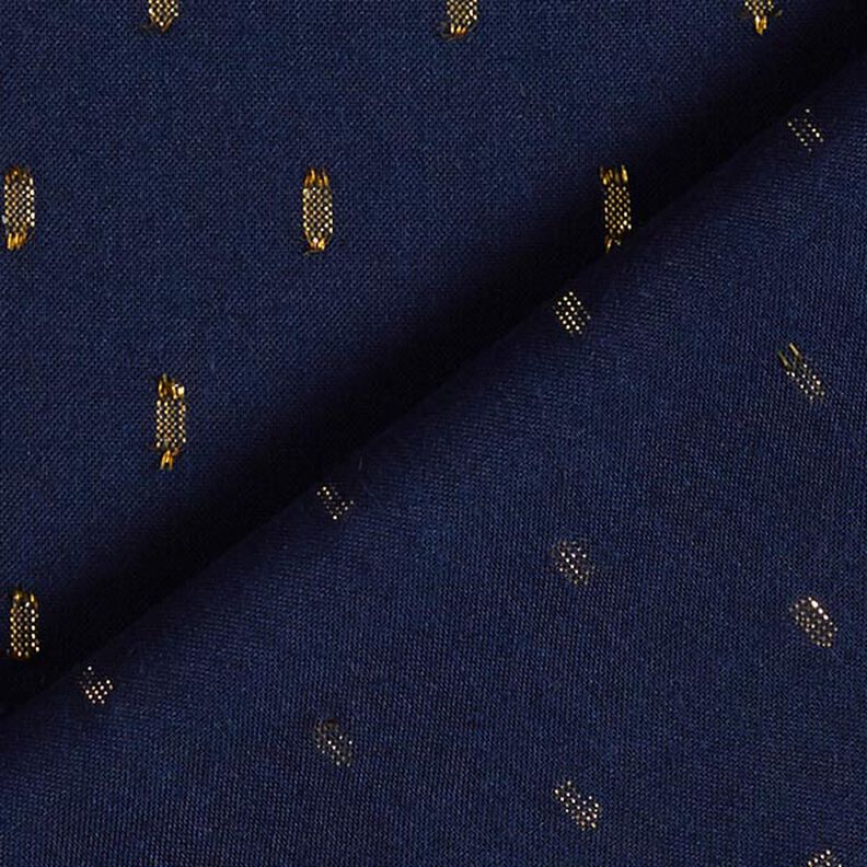 Glitter Droplets Viscose – navy blue,  image number 5