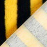 Faux fur, bee stripes – black/yellow,  thumbnail number 3
