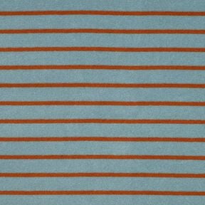 terry cloth jersey Stripes | Poppy Fabrics – dove blue/copper, 