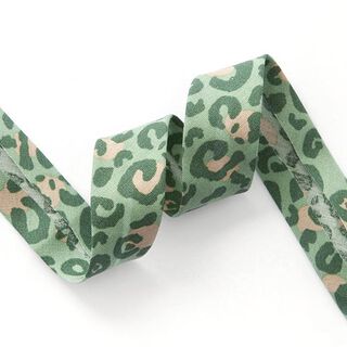 Splodges Bias Tape Leo [ 20 mm ] – light green/dark green, 