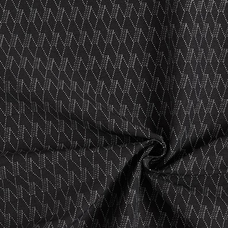 Abstract Diamonds Stretch Denim – black,  image number 3