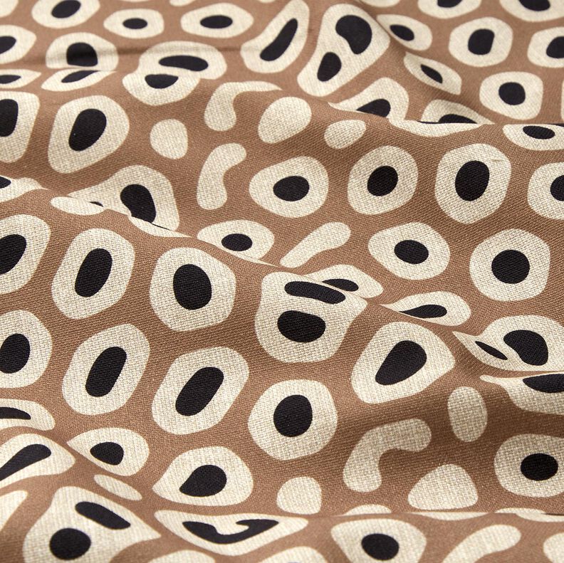 Decor Fabric Half Panama abstract leopard pattern – light brown/cashew, image number 2