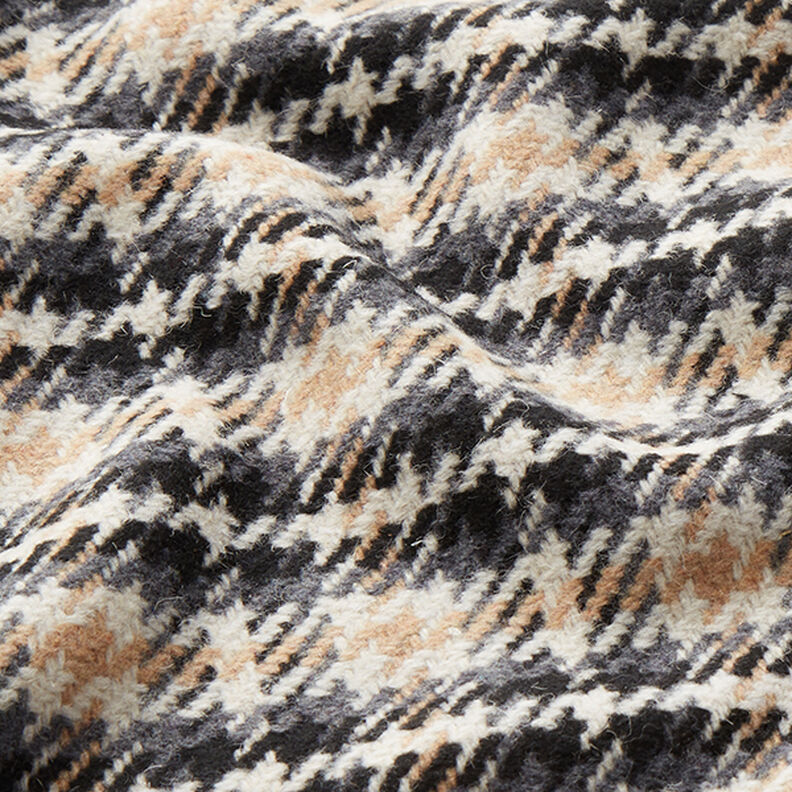 Classic Plaid Coating Fabric – offwhite/anthracite,  image number 2