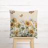 Decorative Panel Tapestry Fabric Sunflowers – light beige/sunglow,  thumbnail number 6