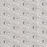 Decor Fabric Half Panama minimalist arches – white/grey,  thumbnail number 1