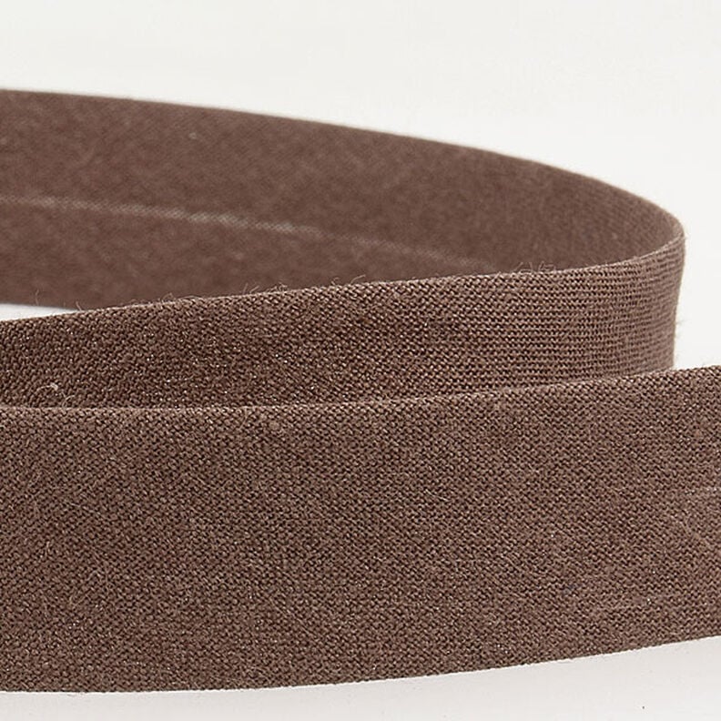 Bias binding Polycotton [20 mm] – dark brown,  image number 2