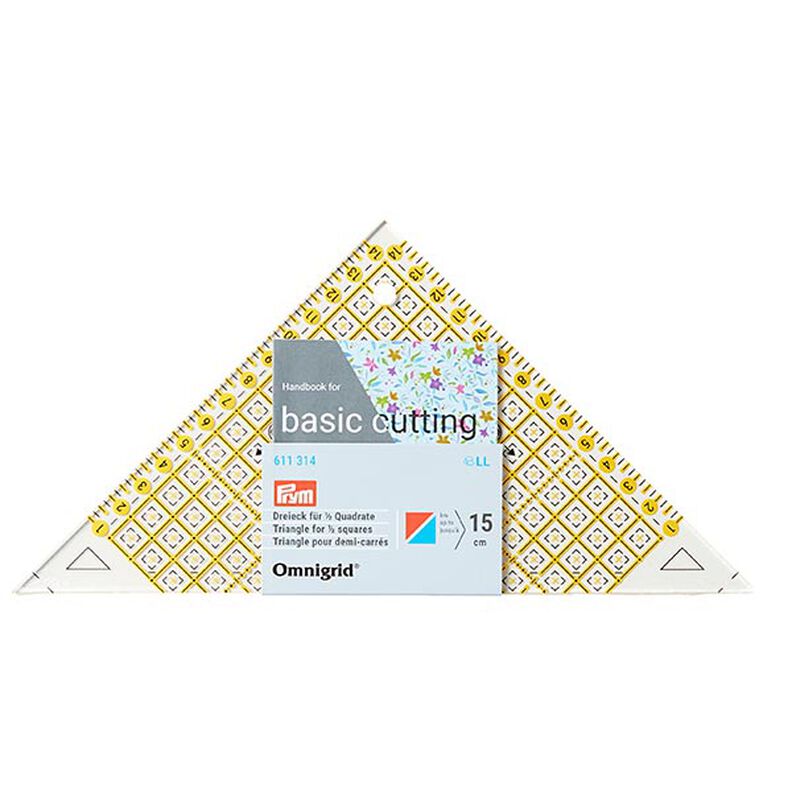 Triangle Quilting Ruler [ Dimensions:  225 mm x 125 mm bis 15 cm  ] | Prym,  image number 3