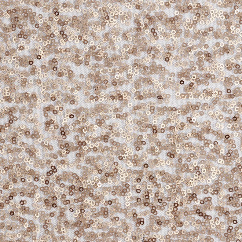Soft mesh sequins – metallic gold,  image number 1