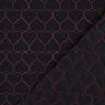 Quilted Fabric neon hearts | Poppy Fabrics – black/neon pink,  thumbnail number 4