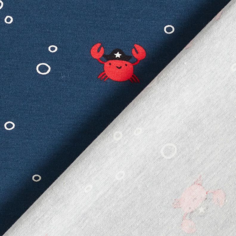 Cotton Jersey pirate crab Digital Print – navy blue,  image number 4