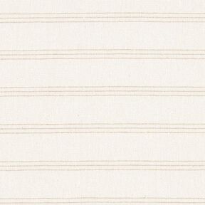 Decorative fabric, canvas three stripes, recycled – beige, 