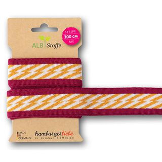GOTS Organic Jacquard Trim STRIPE ME ICON [200 cm | 3,5 cm] | Albstoffe | Hamburger Liebe, 
