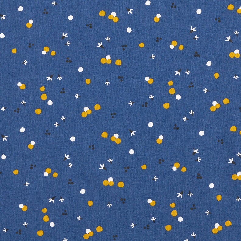 Cotton Cretonne Coloured dots – navy blue,  image number 1