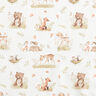 Poplin Sweet Woodland Animals Digital Print – offwhite,  thumbnail number 1