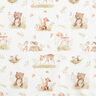 Poplin Sweet Woodland Animals Digital Print – offwhite,  thumbnail number 1