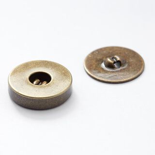 Magnetic Button [  Ø18 mm ] – antique gold metallic, 