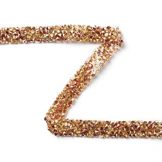 Iron-On Beaded Trim - copper, 