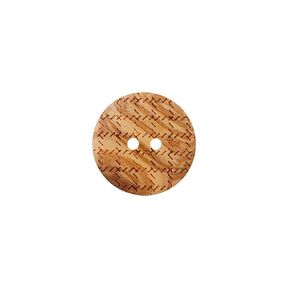 2-Hole Wooden Button – beige, 