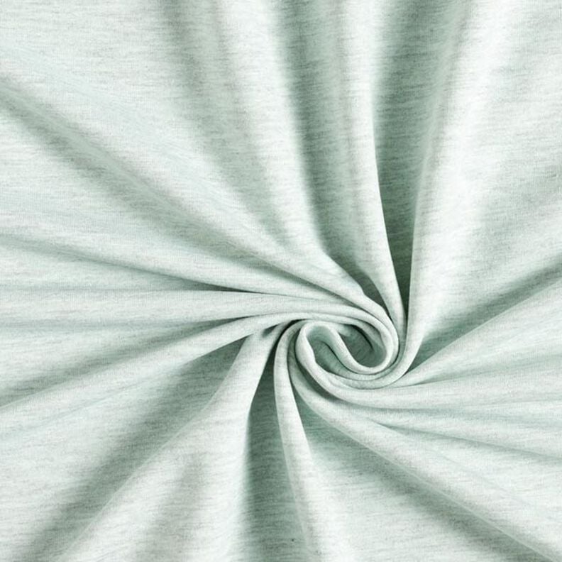 Fine Mottled French Terry – mint/grey, image number 1