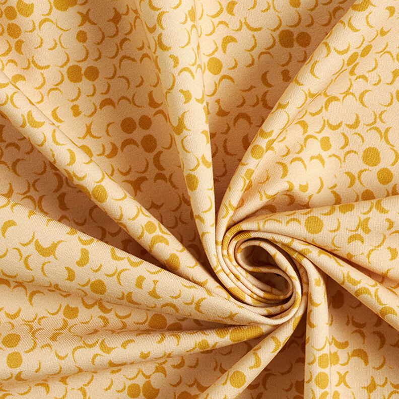 GOTS French Terry Dots | Tula – sand/mustard,  image number 3