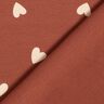 French Terry Scattered Hearts &ndash; dark red,  thumbnail number 4