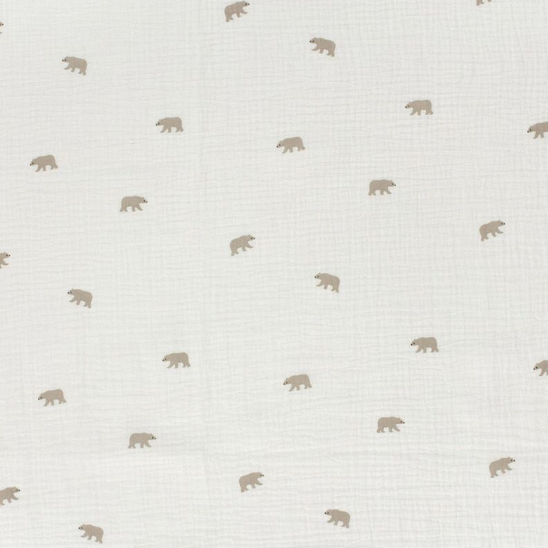 Double Gauze/Muslin polar bear – white, image number 1