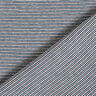 Ribbing Tubular fabric narrow stripes – ocean blue/silver,  thumbnail number 3
