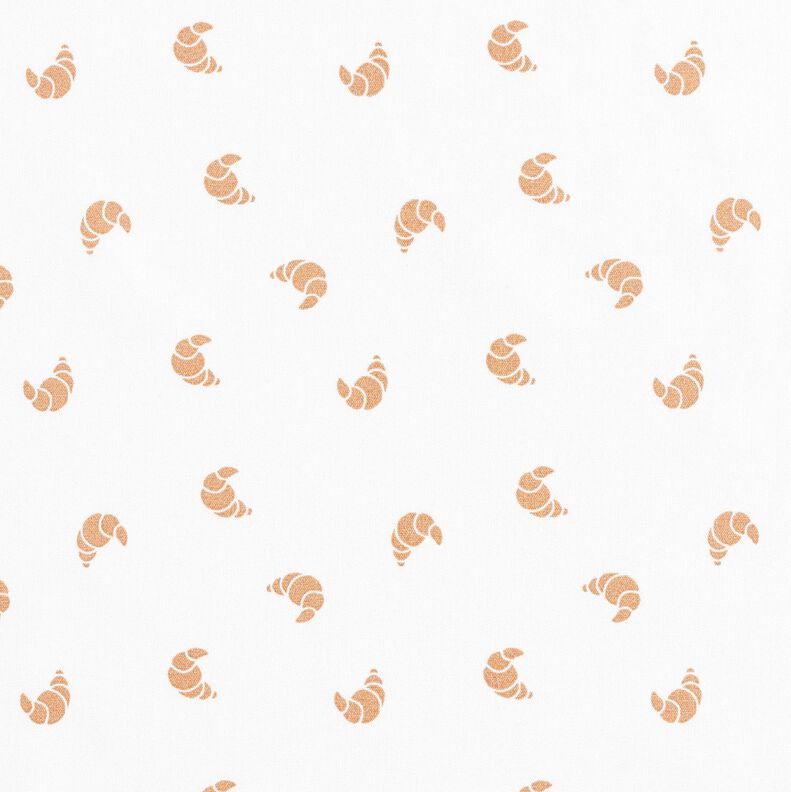 Cotton Poplin croissant – ivory,  image number 1