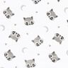 Cosy Fleece cute raccoons – ivory/dark grey,  thumbnail number 1