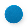 Covered button, Classic Poly – turquoise blue,  thumbnail number 1