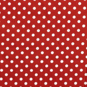 Cotton Poplin Polka dots – terracotta/white, 