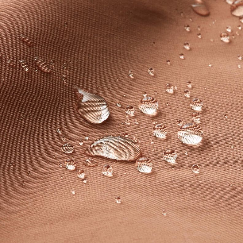 Plain water-repellent raincoat fabric – copper,  image number 4