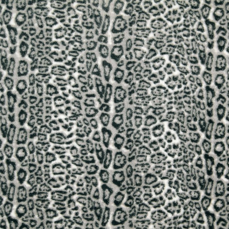 Faux Fur Snow Leopard – silver/anthracite, image number 1