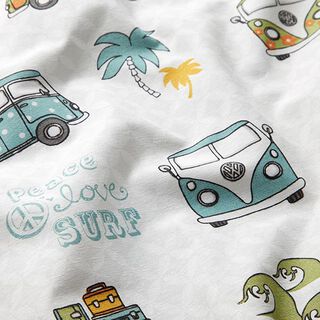 Decor Fabric Canvas VW Vans – light grey, 