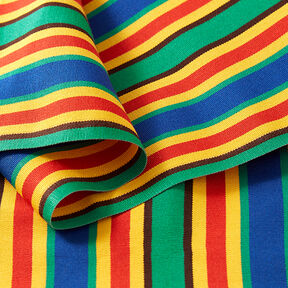 Outdoor Deckchair fabric Longitudinal stripes 44 cm – juniper green/sunglow, 