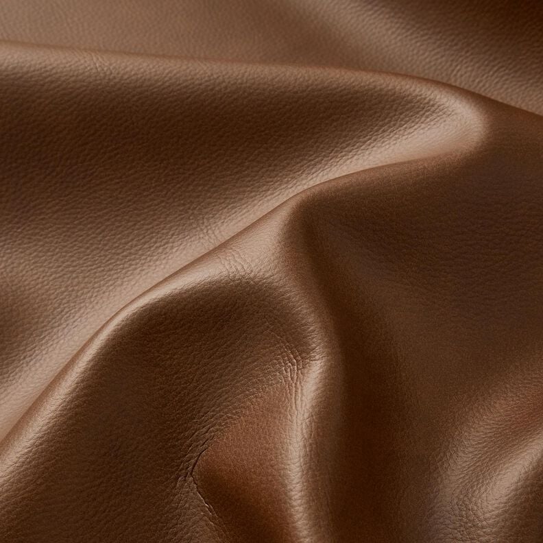 Upholstery Fabric Imitation Leather Embossed – dark brown,  image number 2