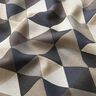 Decor Fabric Half Panama Triangles – beige/grey,  thumbnail number 2