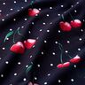 Cotton Jersey Cherries with dots | Glitzerpüppi – navy blue,  thumbnail number 1