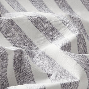 Coated Cotton Stripes – grey | Remnant 60cm, 