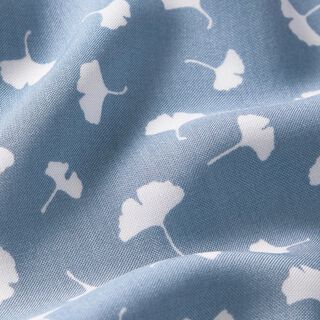 Ginkgo leaves bamboo fabric – blue grey, 