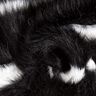 Faux Fur Horizontal stripes – black/offwhite,  thumbnail number 3