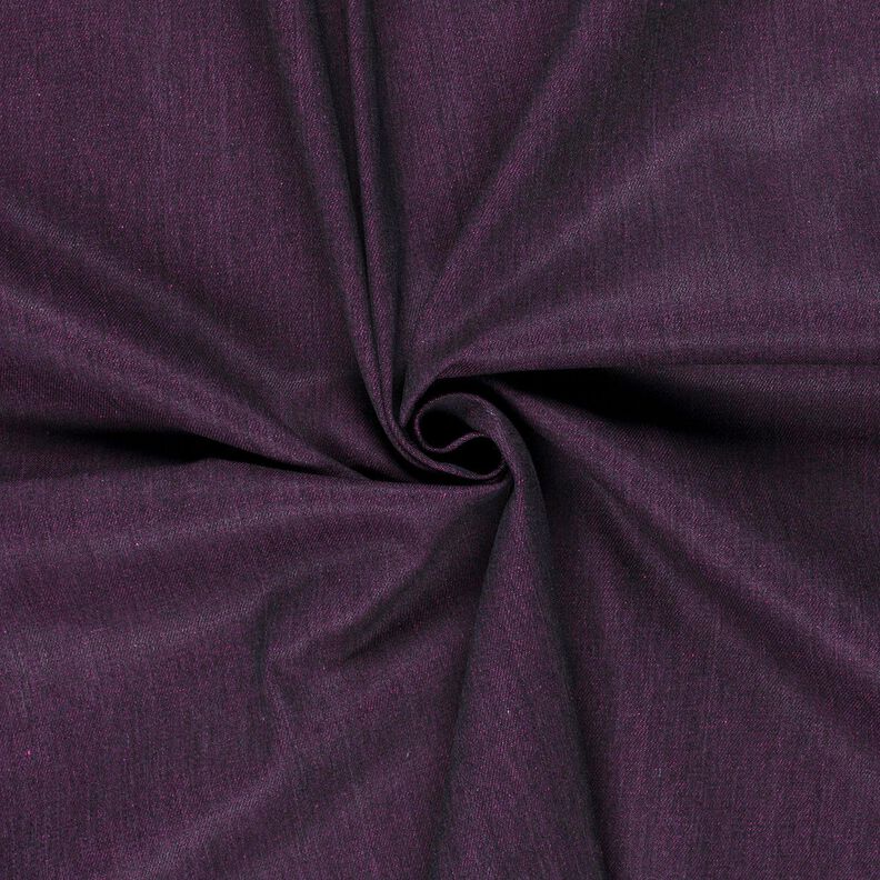 Mottled blend denim cotton – aubergine,  image number 1