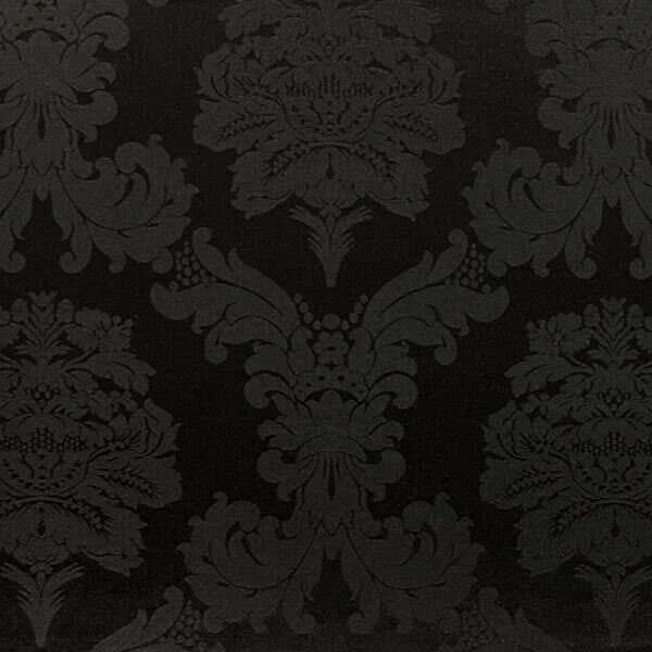Decor Fabric Jacquard Damasco 280 cm – black,  image number 1