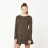 Ponte Roma Jersey roughened abstract stripes – black brown,  thumbnail number 6