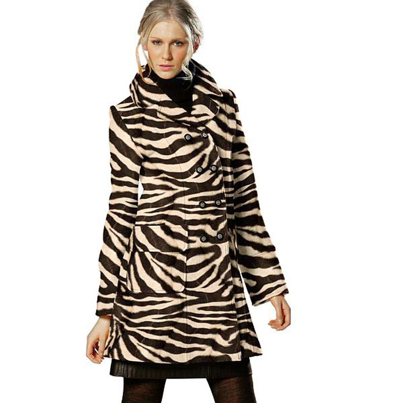 Imitation fur zebra – cream/black,  image number 4