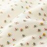 Fabric flowers shiny cotton fabric – offwhite,  thumbnail number 2